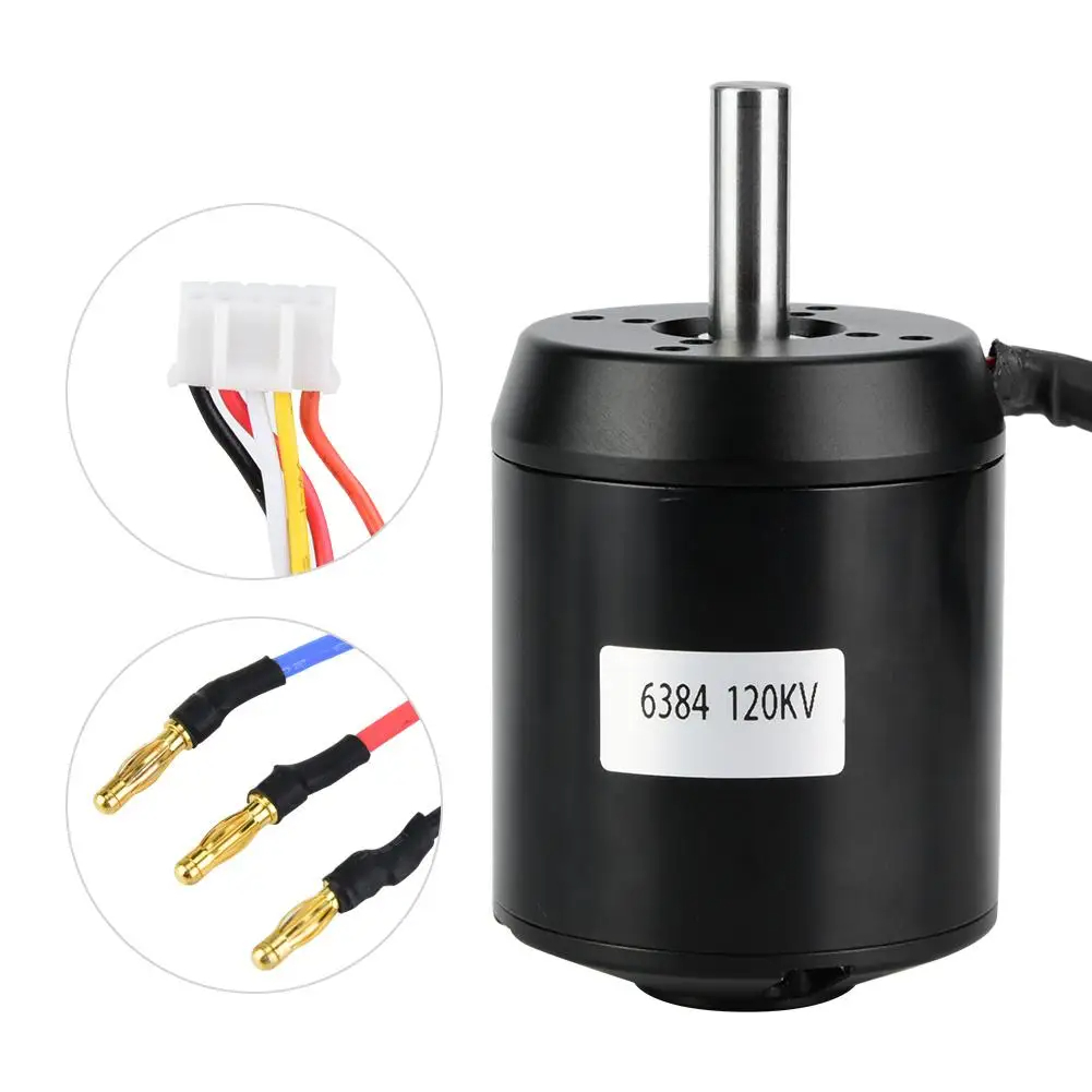 6384 120KV BLDC Hub Motor Brus - 6384 Brushless Motor Sensored ulasan dan harga