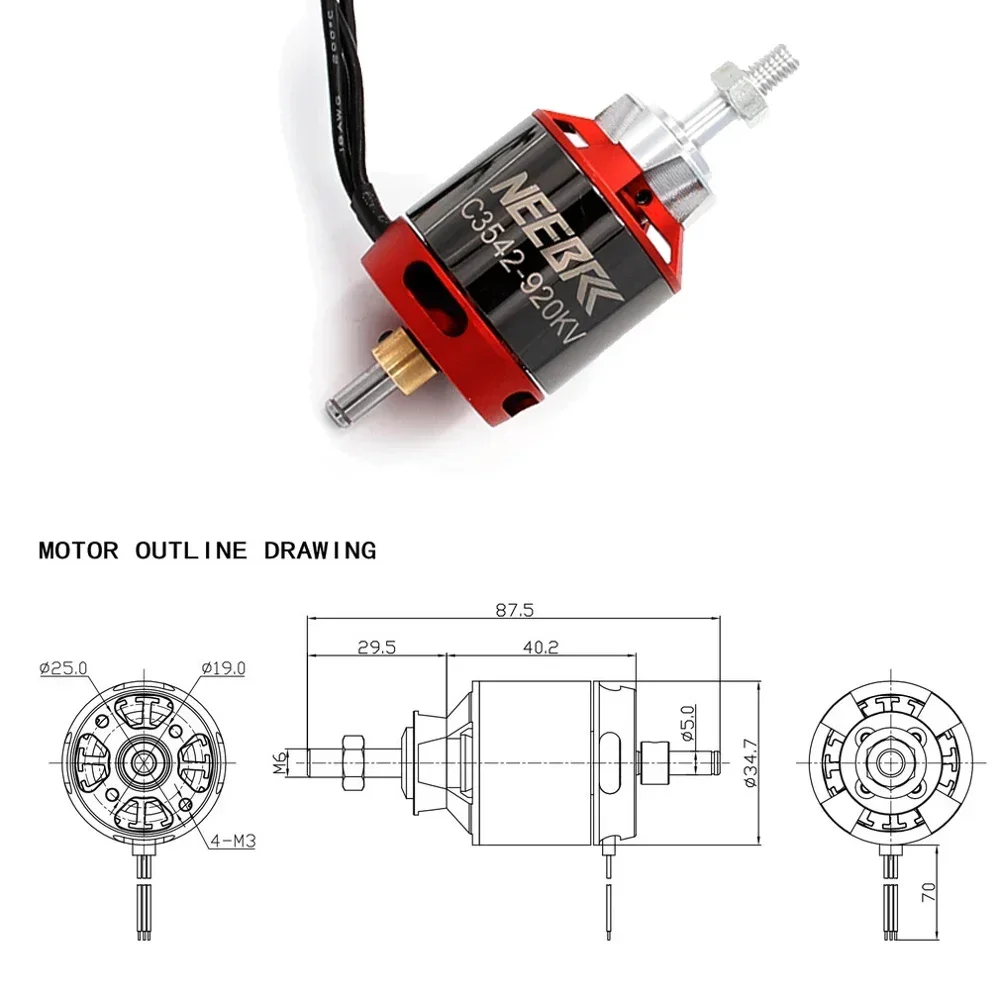 1/2/4 Buah 3542 920KV 1400KV M - Brushless Motor Thrust Test Stand ulasan dan harga